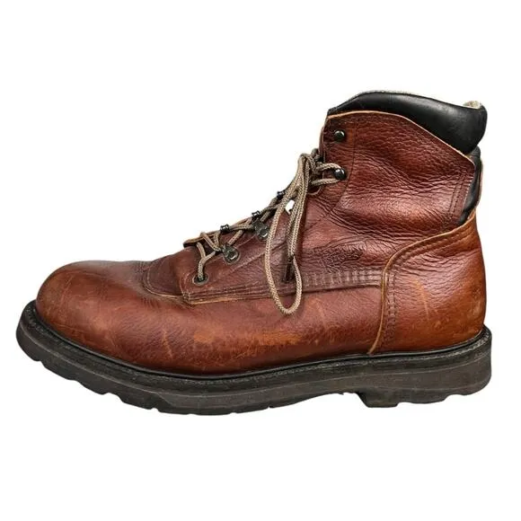 Red Wing Men’s Supersole Brown Leather Lace Up Work Boot Size US 11.5 D