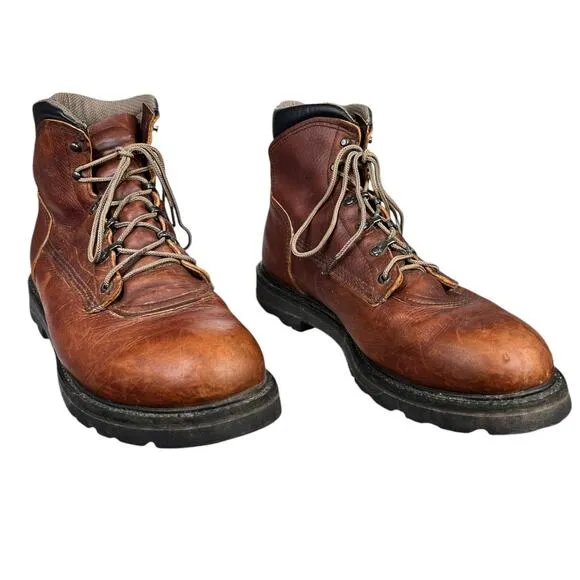 Red Wing Men’s Supersole Brown Leather Lace Up Work Boot Size US 11.5 D