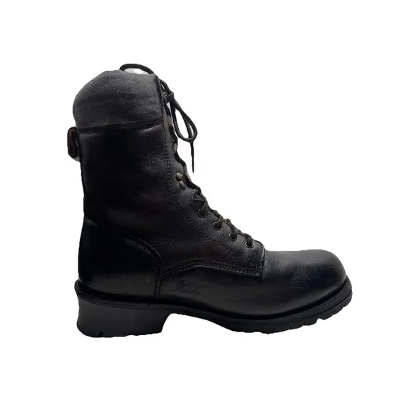RedHead Waterproof Boots AMK-1224 Size 12M Lace-Up Leather  Black EUC ***READ***