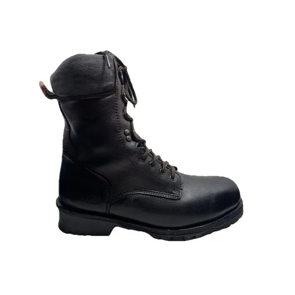 RedHead Waterproof Boots AMK-1224 Size 12M Lace-Up Leather  Black EUC ***READ***