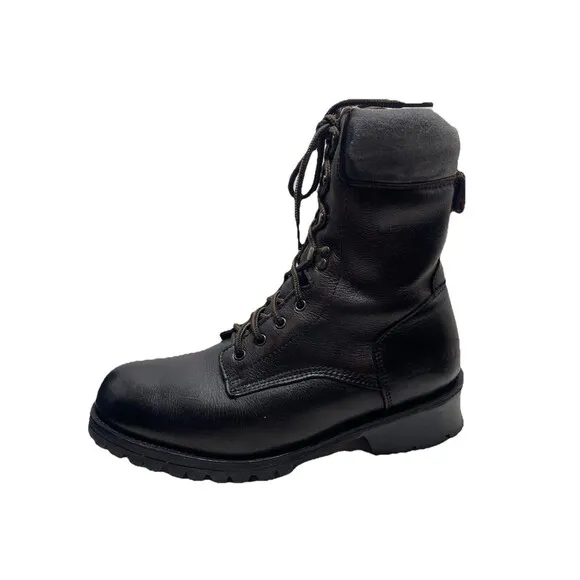 RedHead Waterproof Boots AMK-1224 Size 12M Lace-Up Leather  Black EUC ***READ***