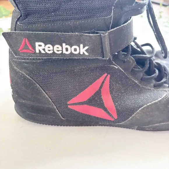 Reebok Boxing Boots Men Size 11  *RARE* Excellent Cond Mayweather Black Red