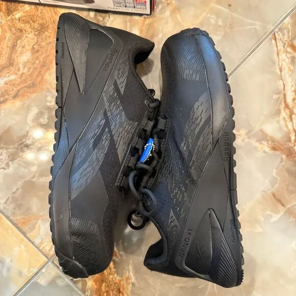 Reebok Nano X1 Adventure Work Athletic Shoes‎ Black Composite Toe Safety RB3480