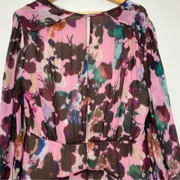 Reiss Josephine Floral Print Mini Dress‎ Women Size 10