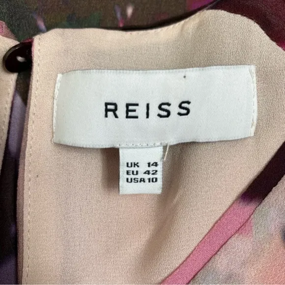 Reiss Josephine Floral Print Mini Dress‎ Women Size 10