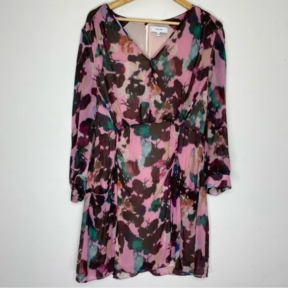Reiss Josephine Floral Print Mini Dress‎ Women Size 10