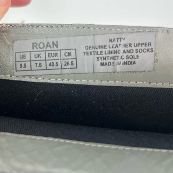 Roan by Bed Stu Natty distressed gray leather lace up knee high boots size 9.5