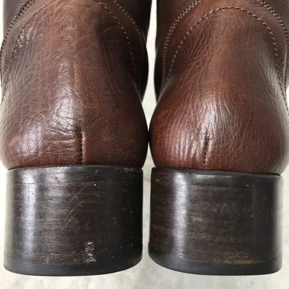 Roberto del Carlo Women's Brown Leather Tall Boots Size 39 1/2