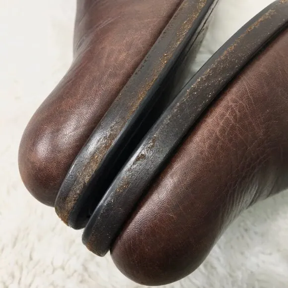 Roberto del Carlo Women's Brown Leather Tall Boots Size 39 1/2