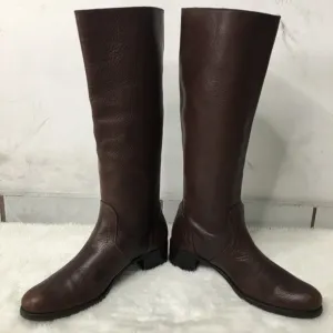 Roberto del Carlo Women's Brown Leather Tall Boots Size 39 1/2