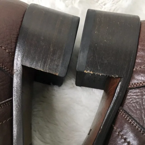 Roberto del Carlo Women's Brown Leather Tall Boots Size 39 1/2
