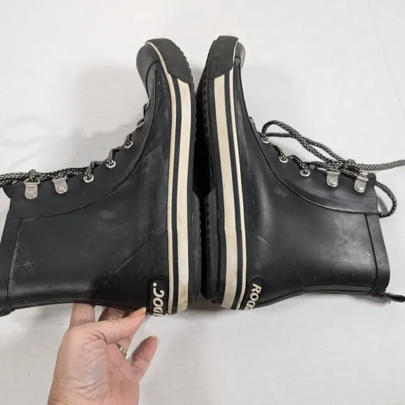 Rocket Dog - Rainy Black Rain Boot size 9 women