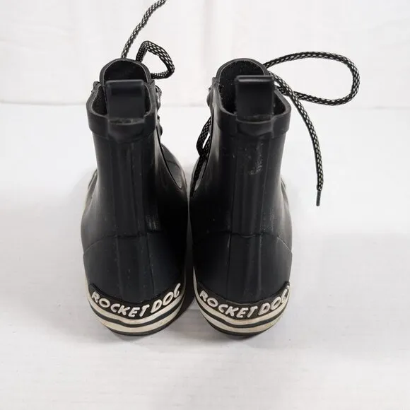 Rocket Dog - Rainy Black Rain Boot size 9 women