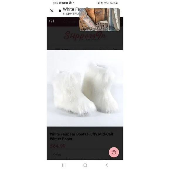 Rocket dog  feaux fur boots