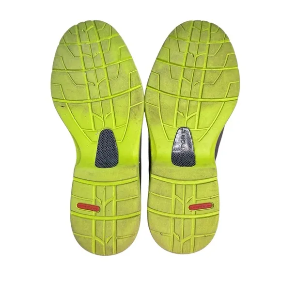 Rockport Men's Castlerock Lime Green Total Motion Plain Toe Lace Up Shoes Sz 10