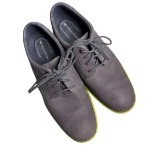 Rockport Men's Castlerock Lime Green Total Motion Plain Toe Lace Up Shoes Sz 10
