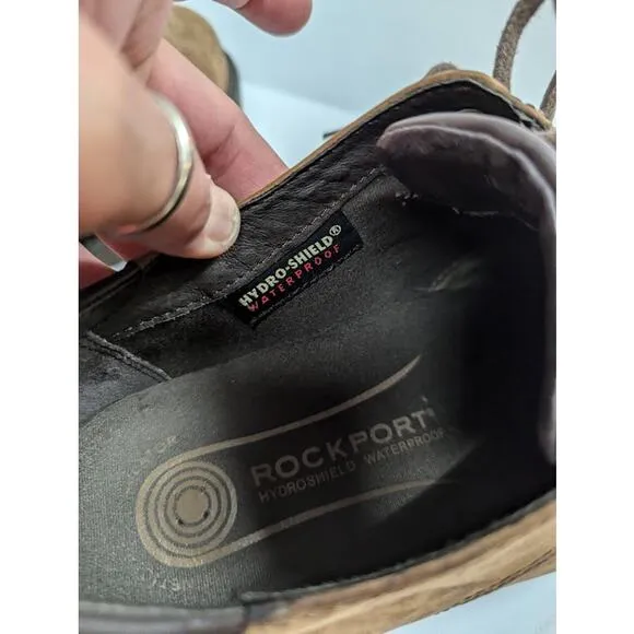 Rockport Northfield Hyrdo Shield Waterproof MENS SHOES 8.5 EXTRA WIDE Leather