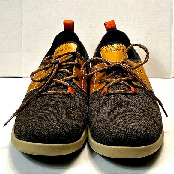 Rockport Shoes truFLEX® Brown Tan Lace Up Work Safety Shoe EH RK4690  Size 13W