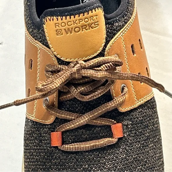 Rockport Shoes truFLEX® Brown Tan Lace Up Work Safety Shoe EH RK4690  Size 13W
