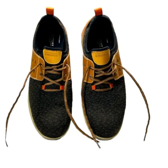 Rockport Shoes truFLEX® Brown Tan Lace Up Work Safety Shoe EH RK4690  Size 13W