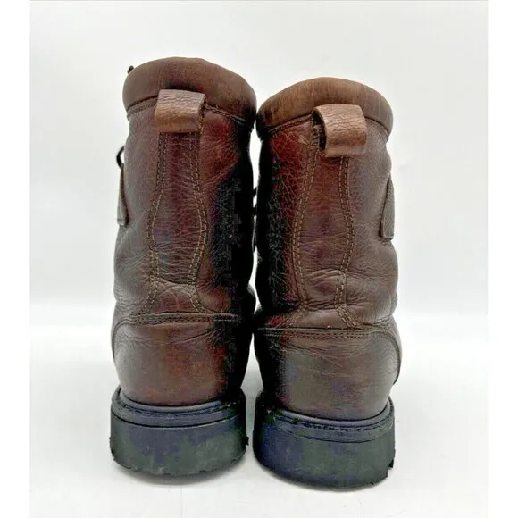 Rocky Leather Lace Up Work Boots Mens Size 11.5 W Brown
