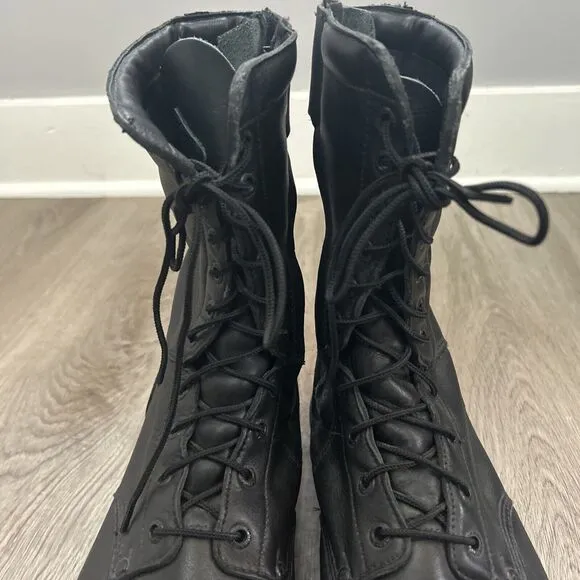 Rocky Men 10” Zipper Paraboot Police Boots Black Leather 2090 Waterproof Sz 12W