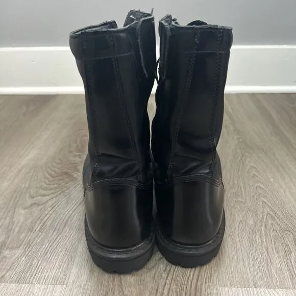 Rocky Men 10” Zipper Paraboot Police Boots Black Leather 2090 Waterproof Sz 12W