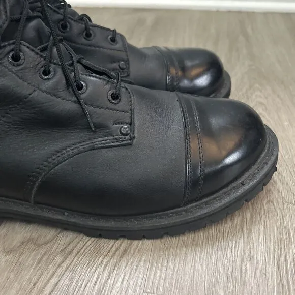 Rocky Men 10” Zipper Paraboot Police Boots Black Leather 2090 Waterproof Sz 12W