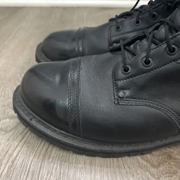 Rocky Men 10” Zipper Paraboot Police Boots Black Leather 2090 Waterproof Sz 12W