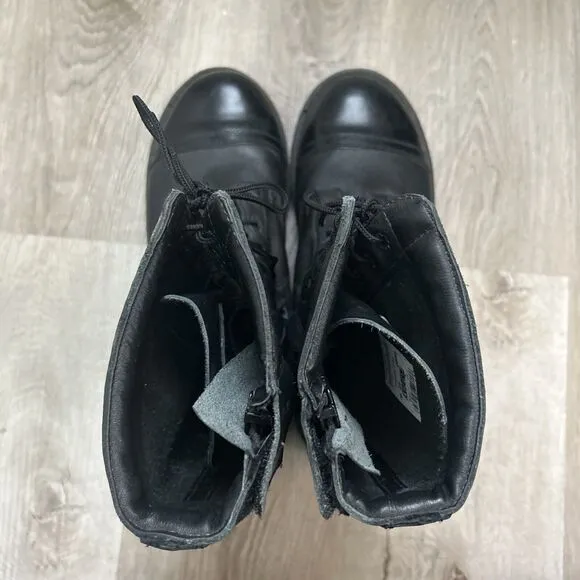 Rocky Men 10” Zipper Paraboot Police Boots Black Leather 2090 Waterproof Sz 12W
