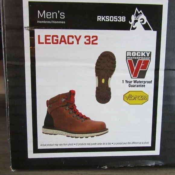 Rocky Men's Legacy 32 6&quot; Waterproof Soft Toe Boots - Brown - RKS0538