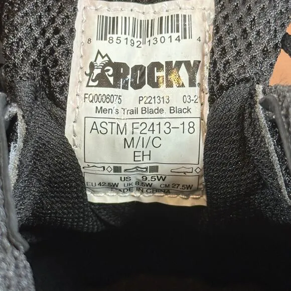 Rocky Men's Trailblade Composite Toe Waterproof Athletic Work Shoes Size 9.5W