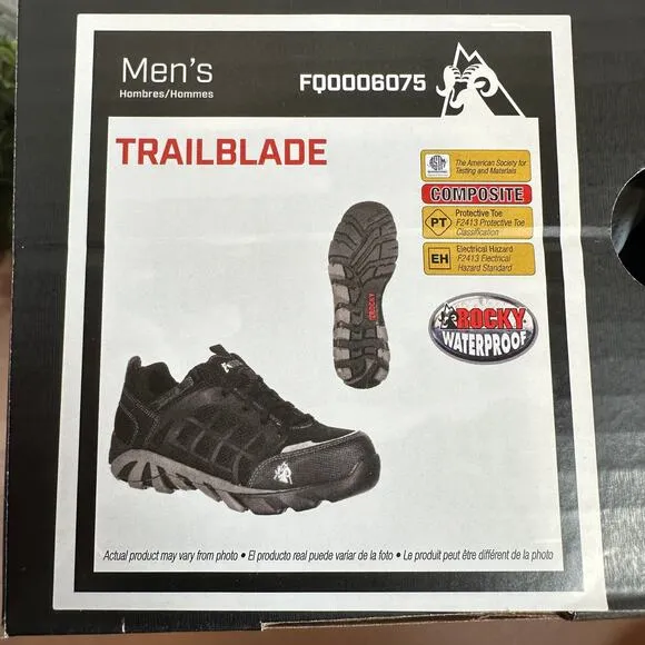 Rocky Men's Trailblade Composite Toe Waterproof Athletic Work Shoes Size 9.5W