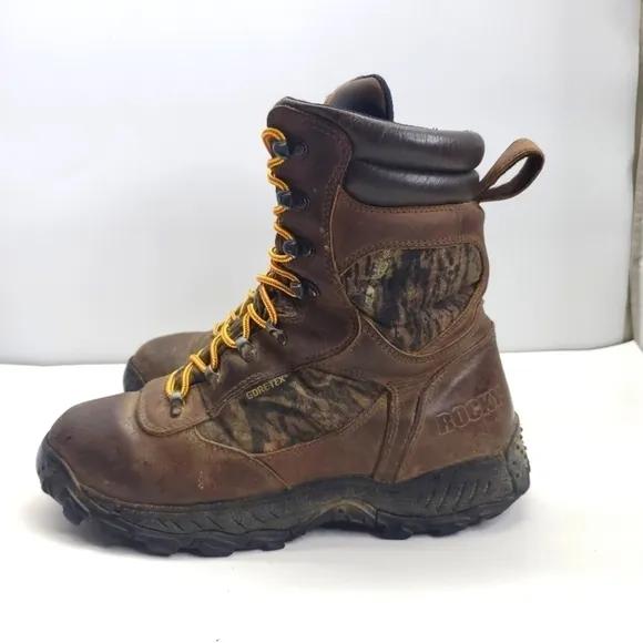 Rocky Shoes Men 10W 600 Thinsulate Insulation Boots Core-Tex 7346 Brown