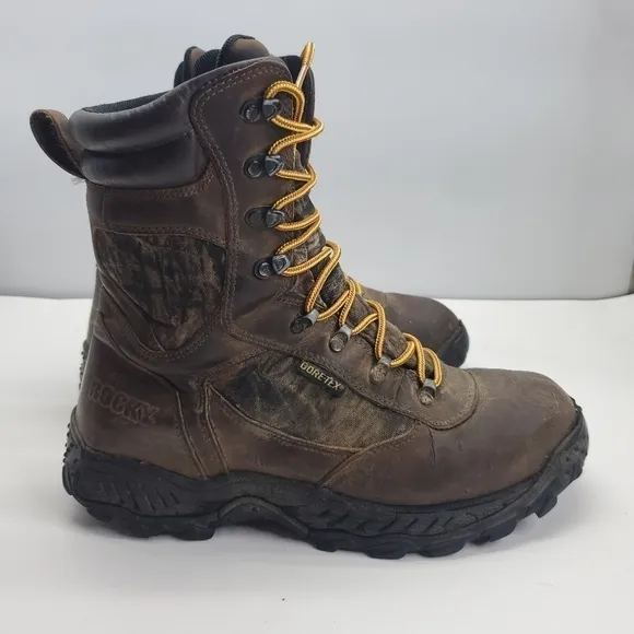Rocky Shoes Men 10W 600 Thinsulate Insulation Boots Core-Tex 7346 Brown