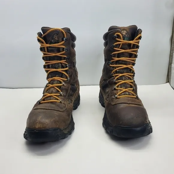 Rocky Shoes Men 10W 600 Thinsulate Insulation Boots Core-Tex 7346 Brown