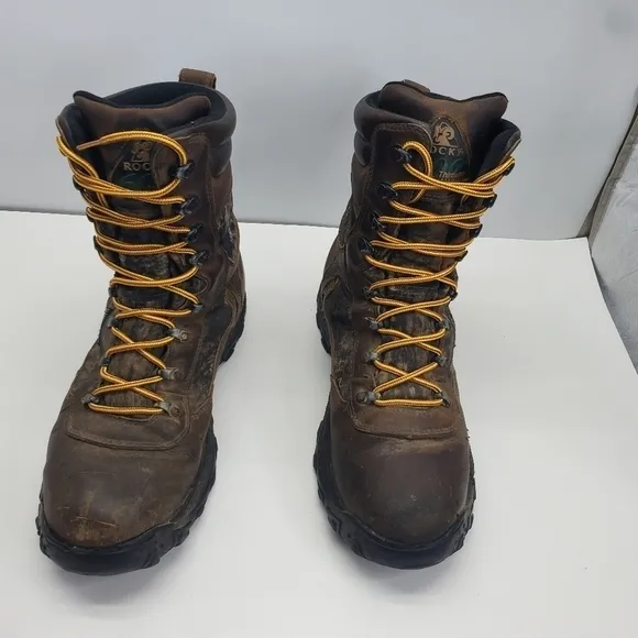 Rocky Shoes Men 10W 600 Thinsulate Insulation Boots Core-Tex 7346 Brown