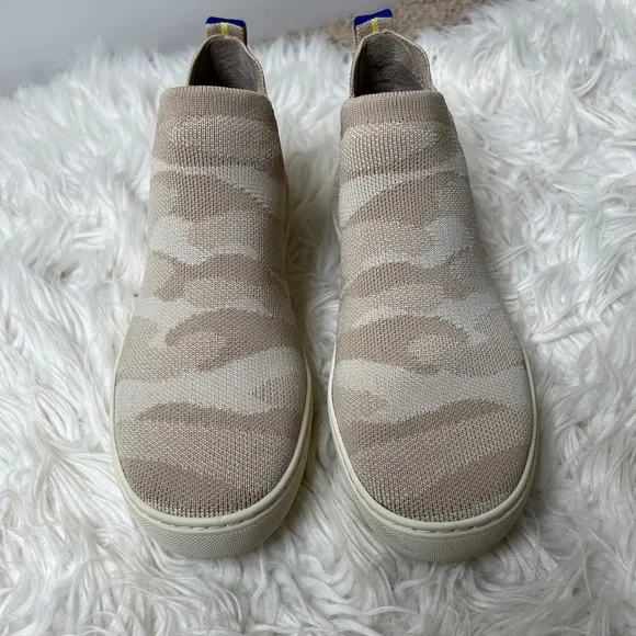 Rothy’s Sand Camo Chelsea Bootie - Size 6.5