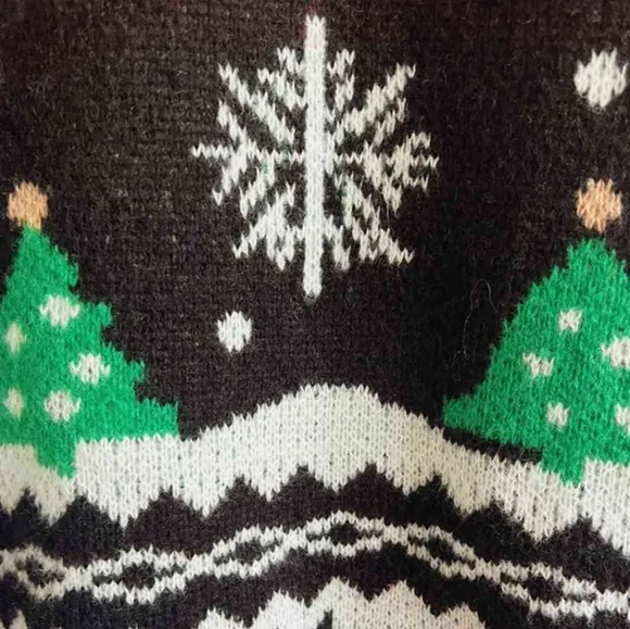 Rudolph Merry Xmas Reindeer Knit Holiday Fair Isle Christmas Night Sweater Shirt
