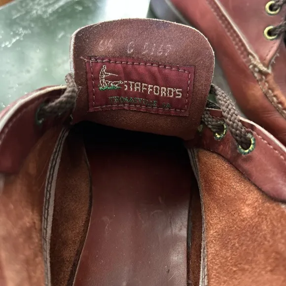 Russell (for Staffords of Thomasville) Brown Leather Boots