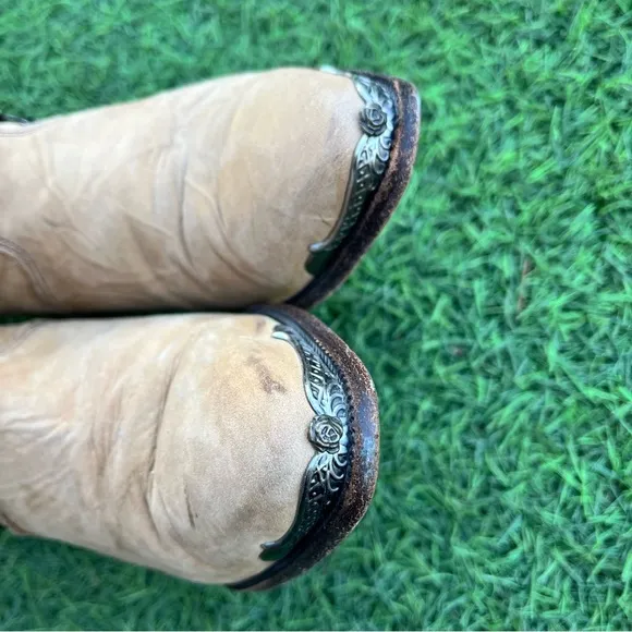 ❣️SALE❣️ Rare VINTAGE ZODIAC USA LADIES COWBOY Leather BOOTS Heels Western
