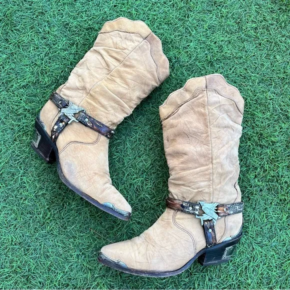 ❣️SALE❣️ Rare VINTAGE ZODIAC USA LADIES COWBOY Leather BOOTS Heels Western