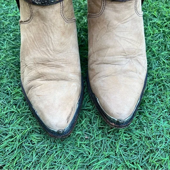 ❣️SALE❣️ Rare VINTAGE ZODIAC USA LADIES COWBOY Leather BOOTS Heels Western