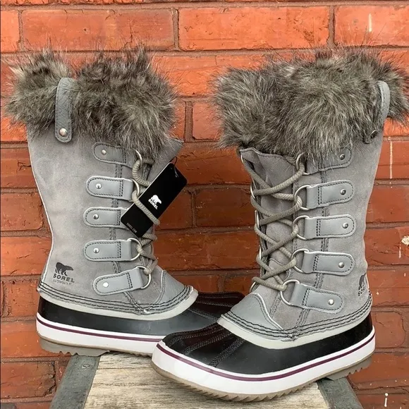 SALE❤️ SOREL Joan of Arctic Winter Snow Boots NEW Fur Cuff Lace Up Waterproof