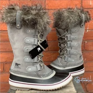 SALE❤️ SOREL Joan of Arctic Winter Snow Boots NEW Fur Cuff Lace Up Waterproof