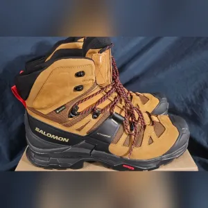 Salomon Quest 4 GTX Gore-Tex WP Hiking Boots Brown Black Men SZ 12.5 New No Box