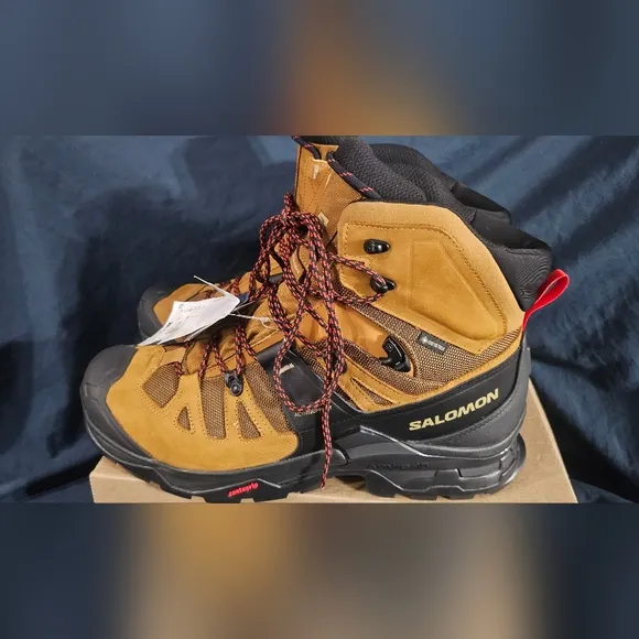 Salomon Quest 4 GTX Gore-Tex WP Hiking Boots Brown Black Men SZ 12.5 New No Box
