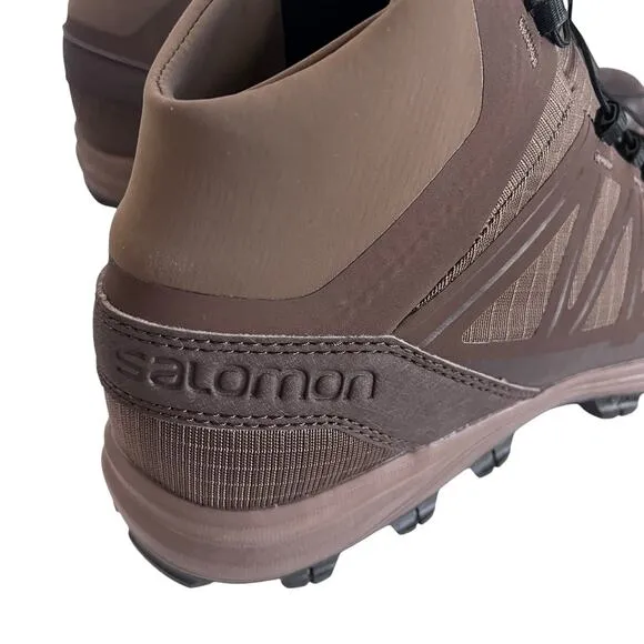 Salomon Speed Assault Tactical Hiking Boots Absolute Brown 379499 Mens Size 8.5