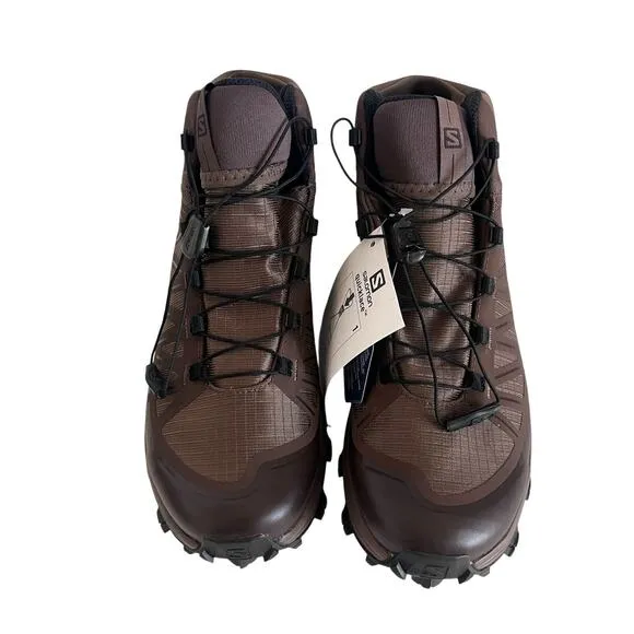 Salomon Speed Assault Tactical Hiking Boots Absolute Brown 379499 Mens Size 8.5