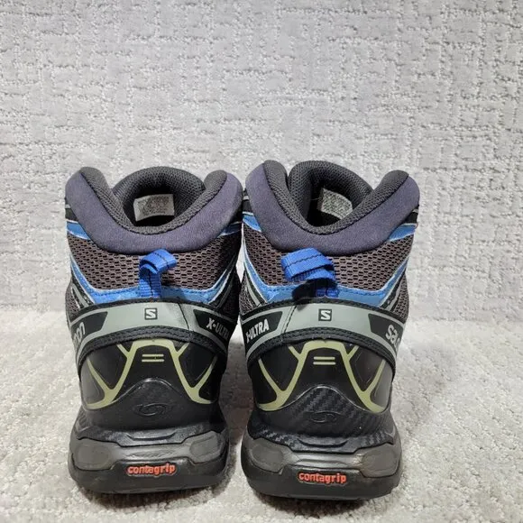 Salomon X Ultra Mid Ankle Aero Mens Size US 13 Black Waterproof Hiking Shoes